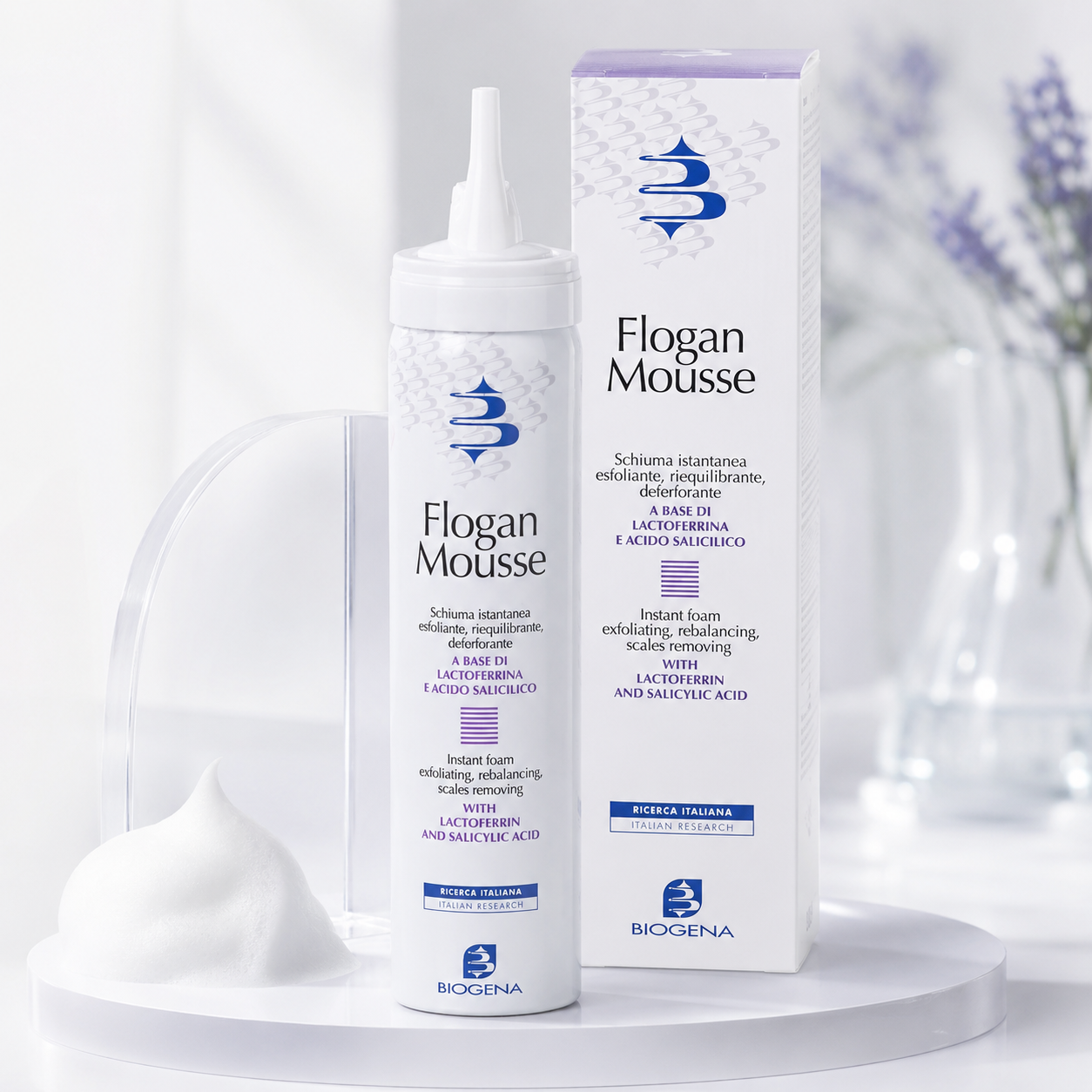 Biogena Flogan Mousse — очищувальна пінка для проблемної шкіри